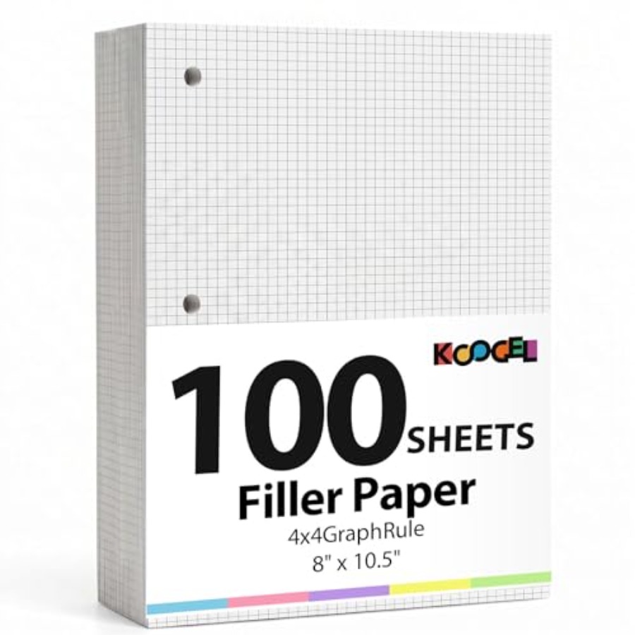 Graph Paper Filler Paper, 100  - مراجعة Paper Punch 3 Hole وسعره