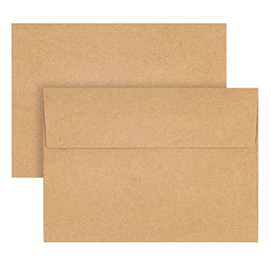 Kraft Paper Envelopes, 50 Pack - مراجعة Letter Envelope Kraft وسعره