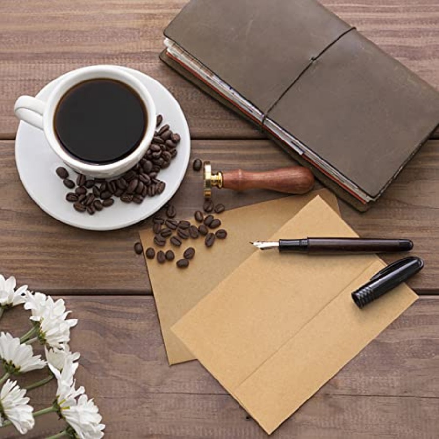 Kraft Paper Envelopes, 50 Pack - مراجعة Letter Envelope Kraft وسعره