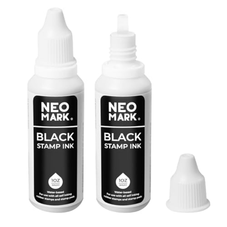 Premium Stamp Ink, 2 Pack Quic - مراجعة Self Inking Stamp وسعره
