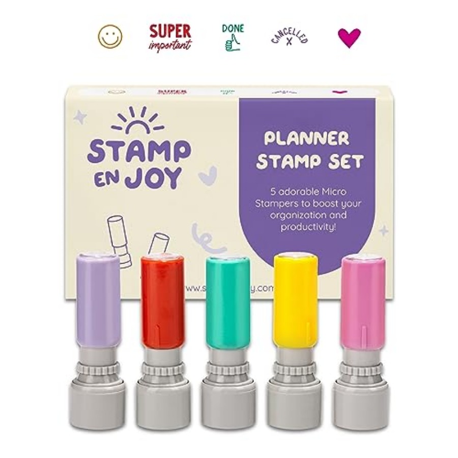 5 Self-Ink Flash Stamp Set, Mu - مراجعة Self Inking Stamp وسعره