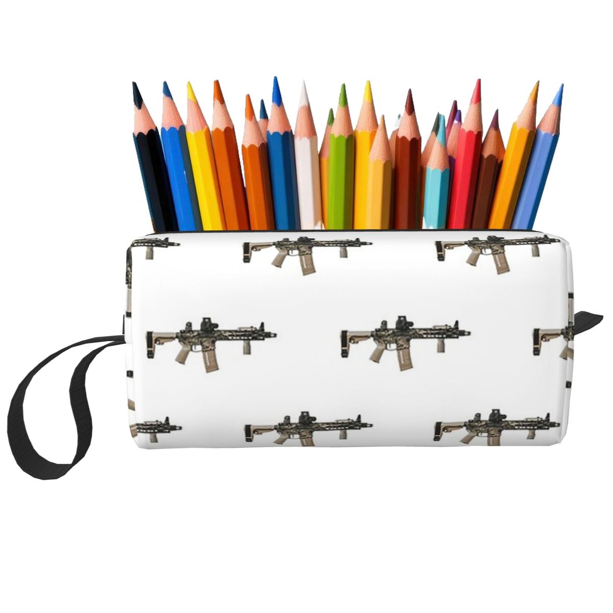 AR-15 Tan Camo Gun White Penci - مراجعة Tan Stationery & Office Supply وسعره