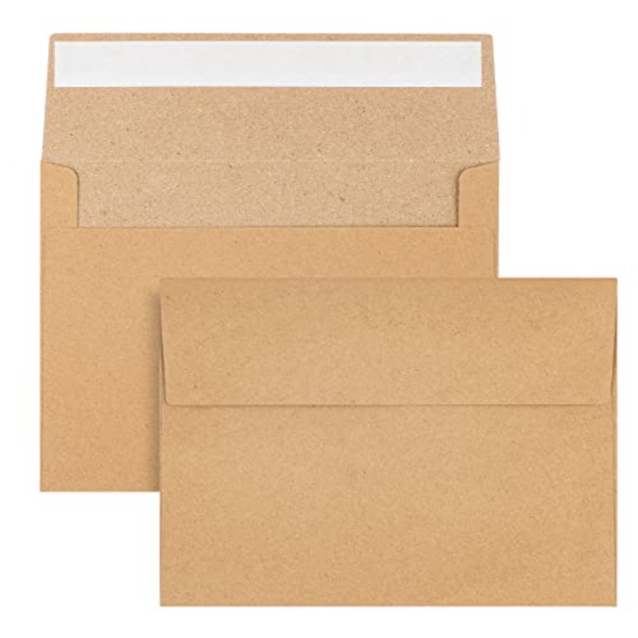 50 Pack Kraft Envelopes - 4 x  - مراجعة Letter Envelope Kraft وسعره