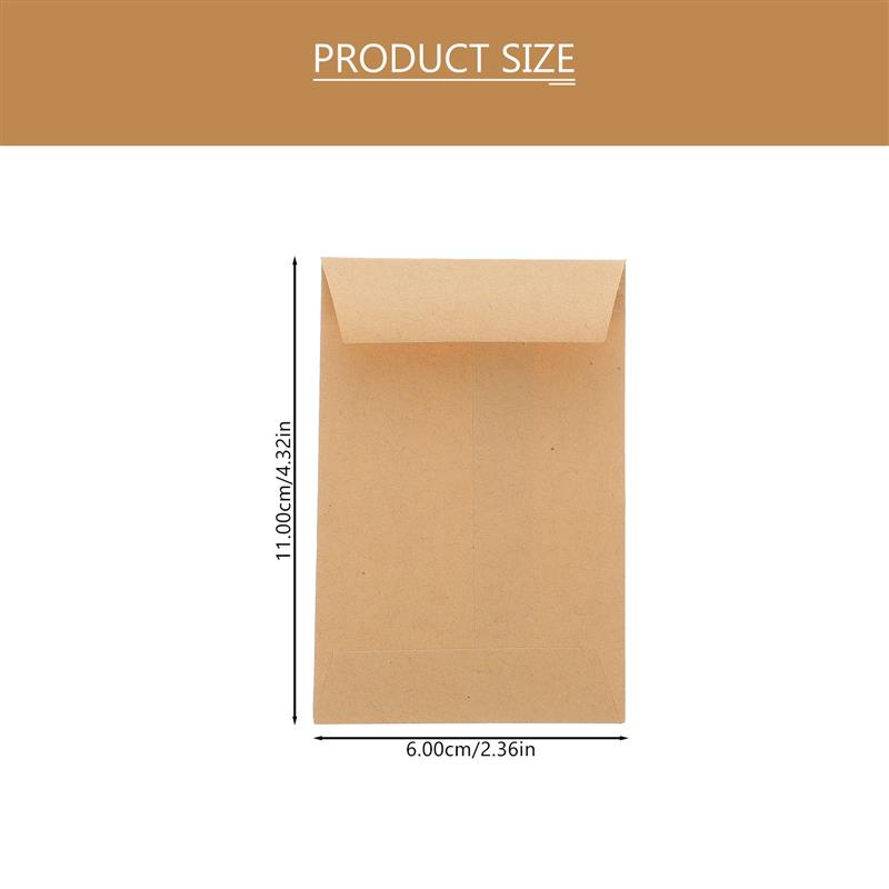 100Pcs Small Kraft Seed Envelo - مراجعة Letter Envelope Kraft وسعره