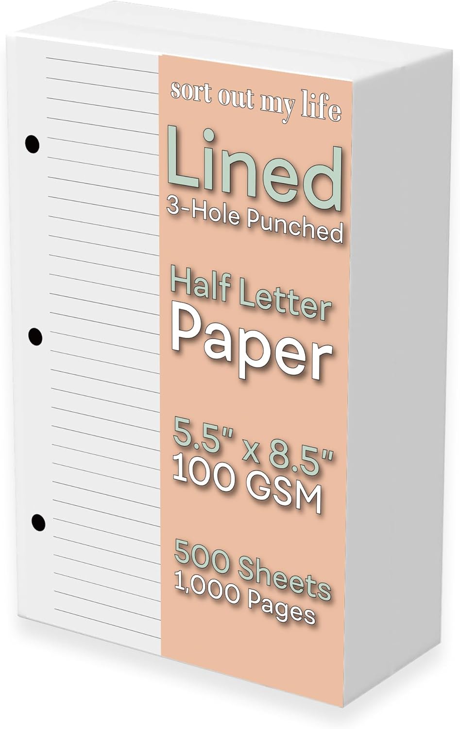 Half Letter Lined Paper, 3-Hol - مراجعة Paper Punch 3 Hole وسعره