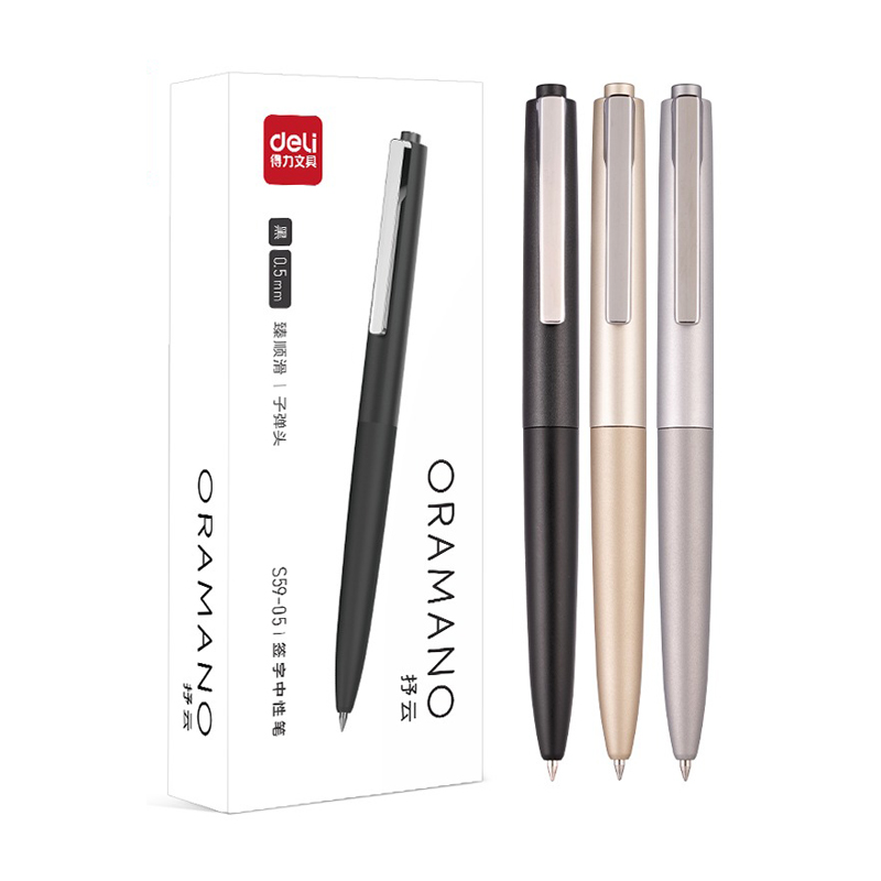 Deli 3pcs 0.5mm/0.7mm Black In - مراجعة Stationery Supplies Business وسعره