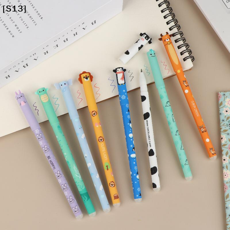 8Pcs Cartoon Animal Erasable G - مراجعة Fountain Pen Ink وسعره
