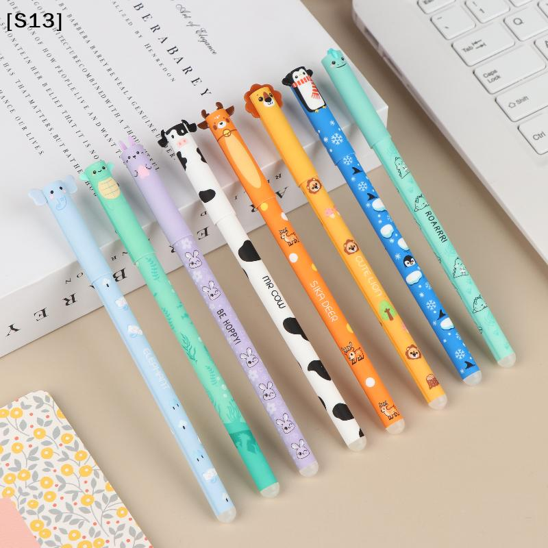8Pcs Cartoon Animal Erasable G - مراجعة Fountain Pen Ink وسعره