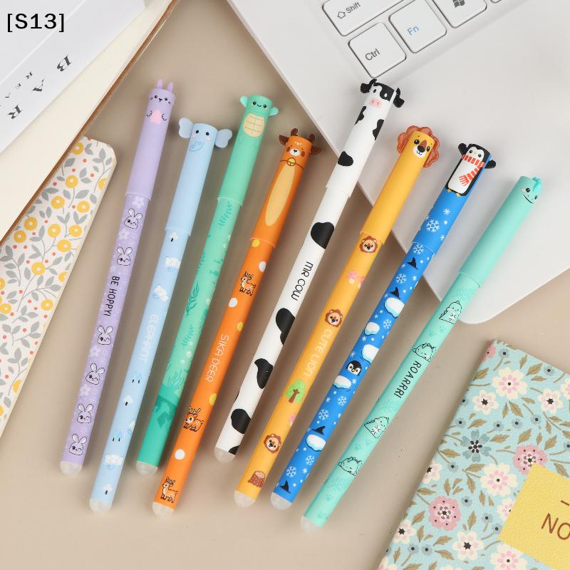 8Pcs Cartoon Animal Erasable G - مراجعة Fountain Pen Ink وسعره