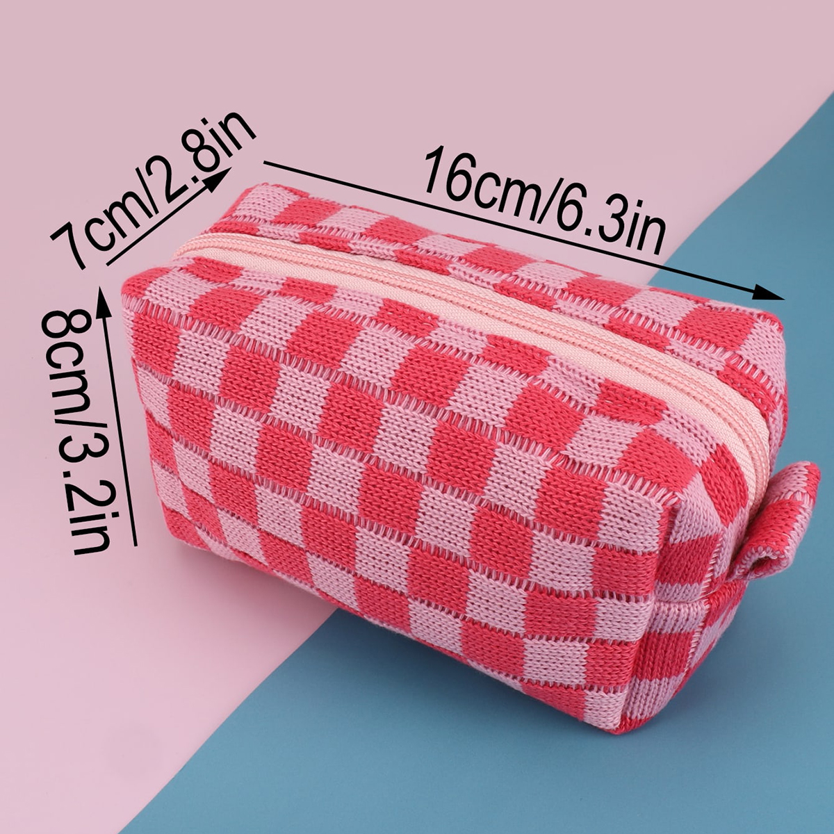 1PC Pink Checkered Single-Laye - مراجعة Stationery Office Supply Store وسعره