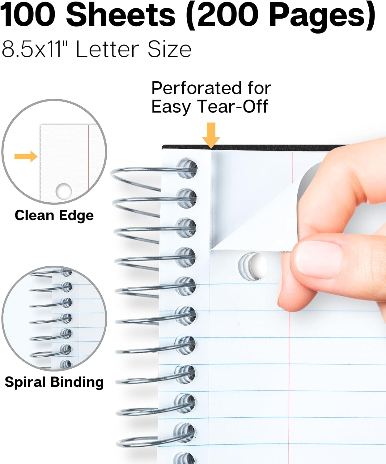 College Ruled Spiral Notebook  - مراجعة Paper Punch 3 Hole وسعره
