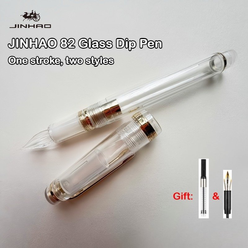 JINHAO 82 Glass Dip Pens One S - مراجعة Fountain Pen Ink وسعره