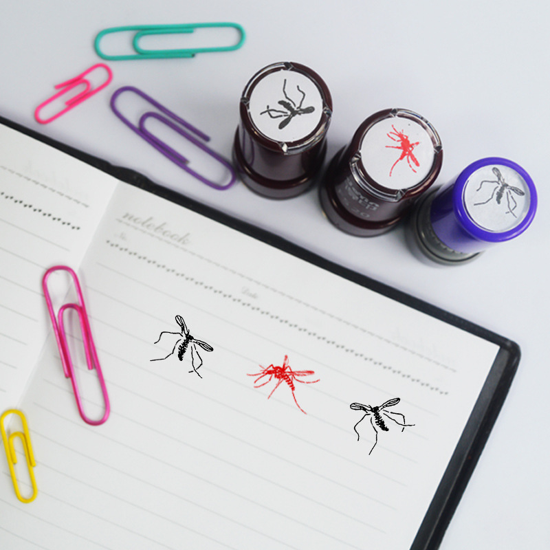 1/4pcs Mosquito Pattern Self-I - مراجعة Self Inking Stamp وسعره