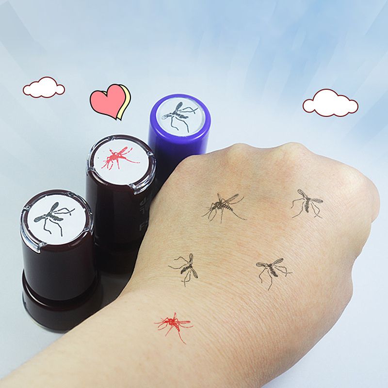 1/4pcs Mosquito Pattern Self-I - مراجعة Self Inking Stamp وسعره