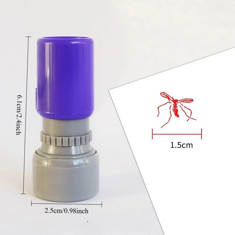 1/4pcs Mosquito Pattern Self-I - مراجعة Self Inking Stamp وسعره