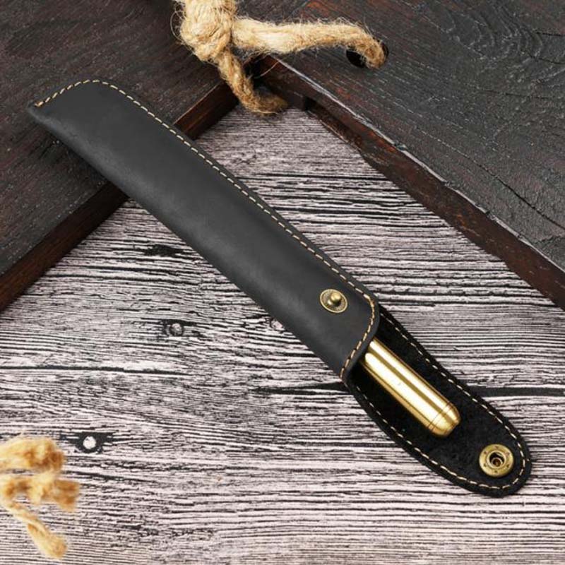 1pc Pen Bag Leather Packaging  - مراجعة Stationery Supplies Business وسعره
