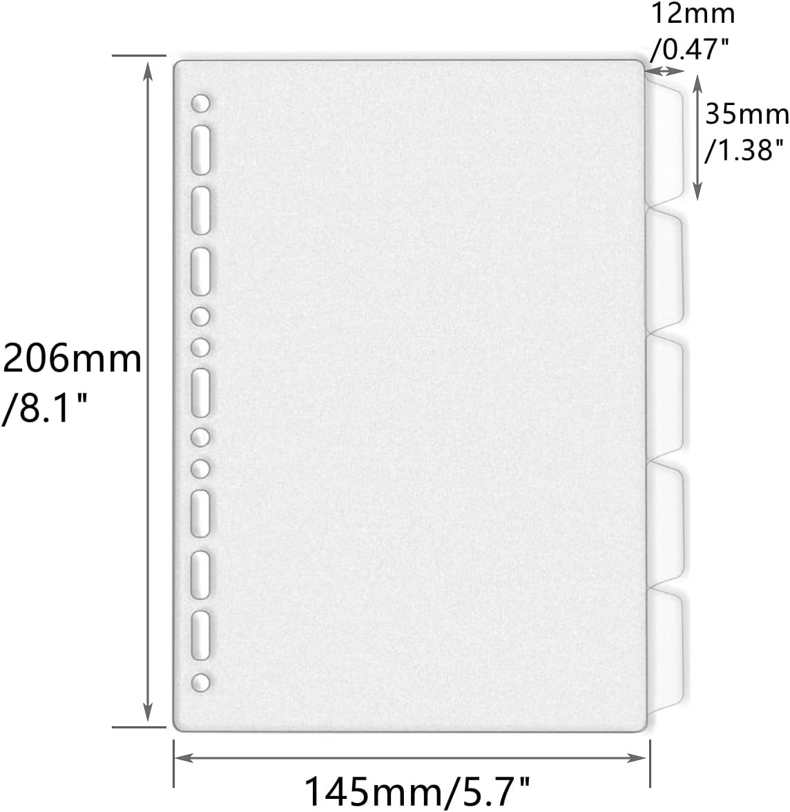 A4 A5 B5 Binder Dividers Gener - مراجعة Index Tab Divider وسعره
