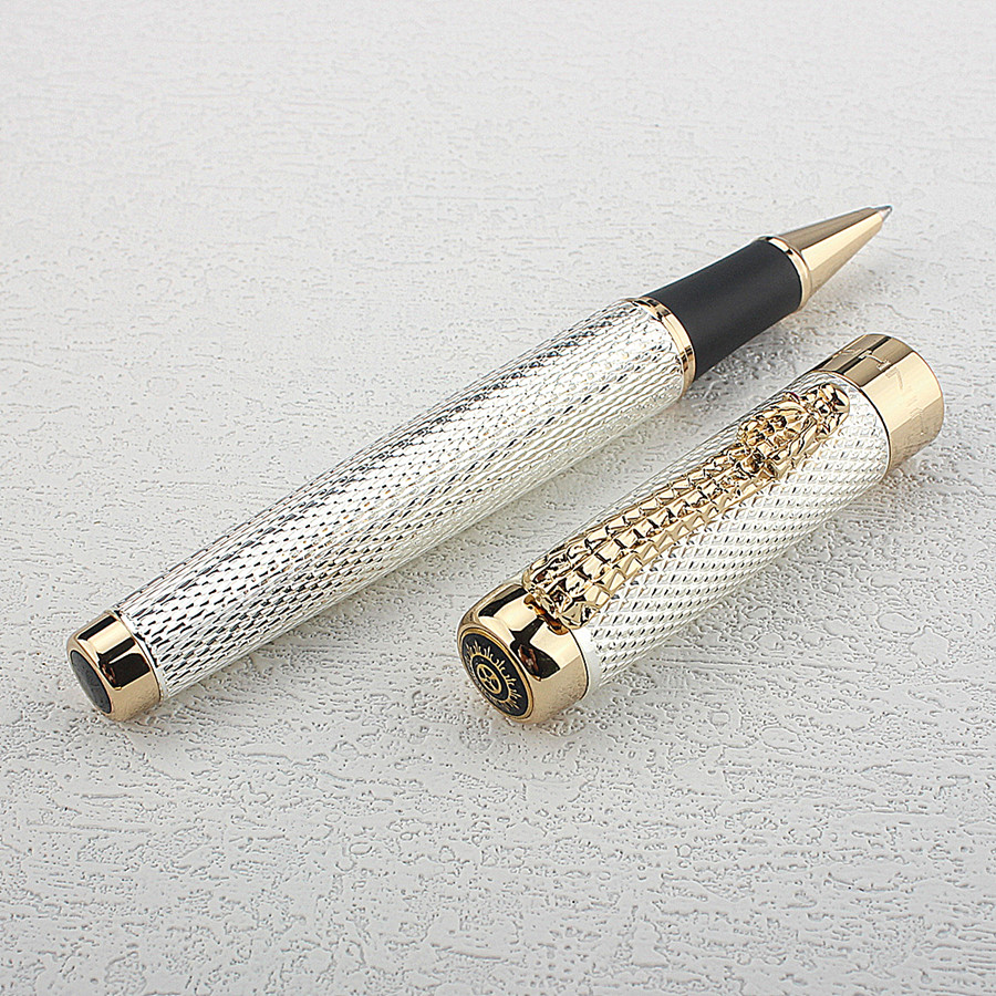 Jinhao 1200 Gold/Silver Metal  - مراجعة Stationery Supplies Business وسعره