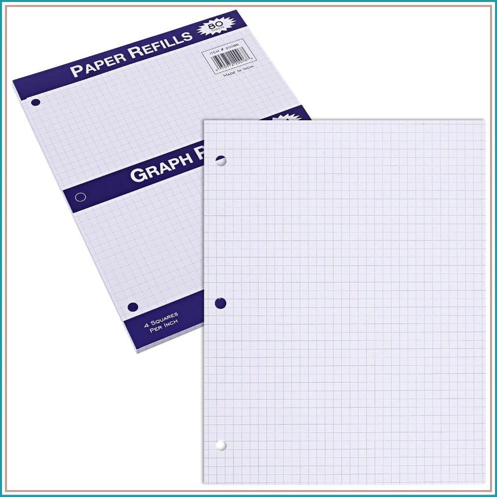 11x8.5 Graph Paper, 4x4 Grid,  - مراجعة Paper Punch 3 Hole وسعره