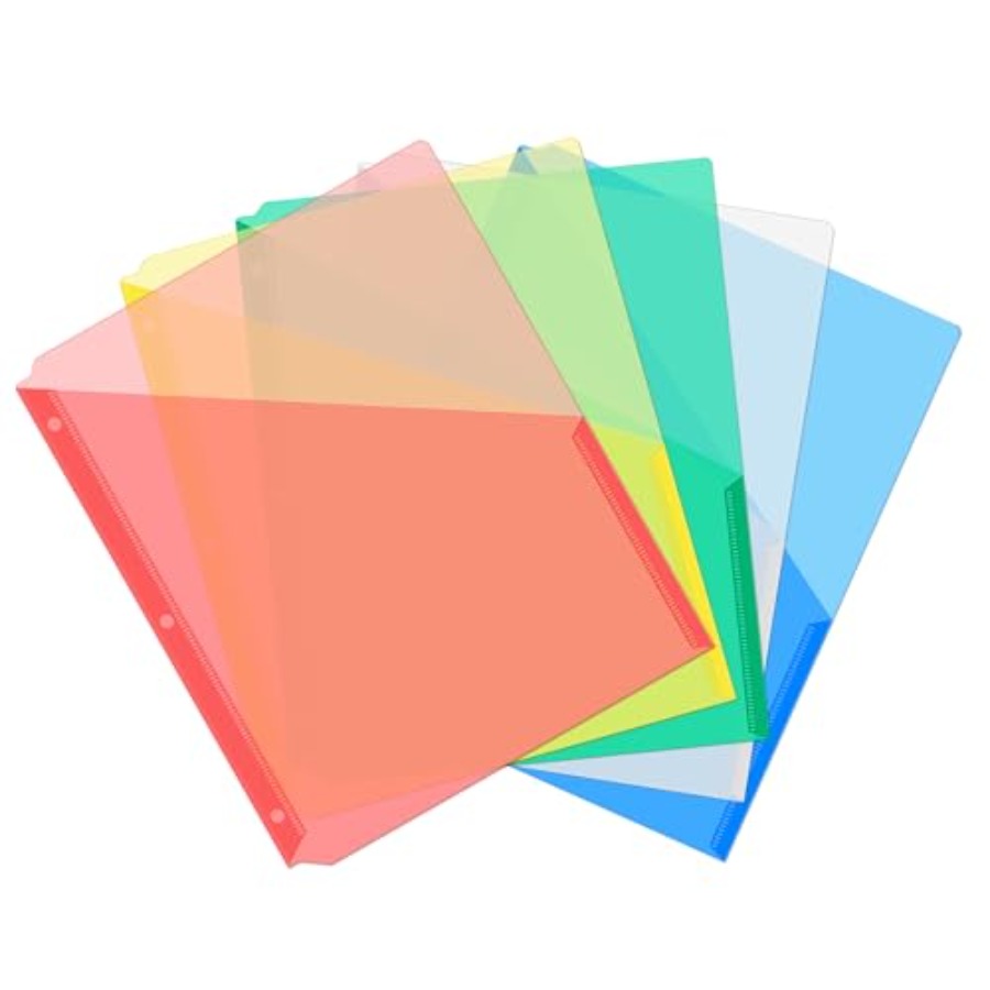 5 Pack Binder Pockets 3 Hole P - مراجعة Paper Punch 3 Hole وسعره