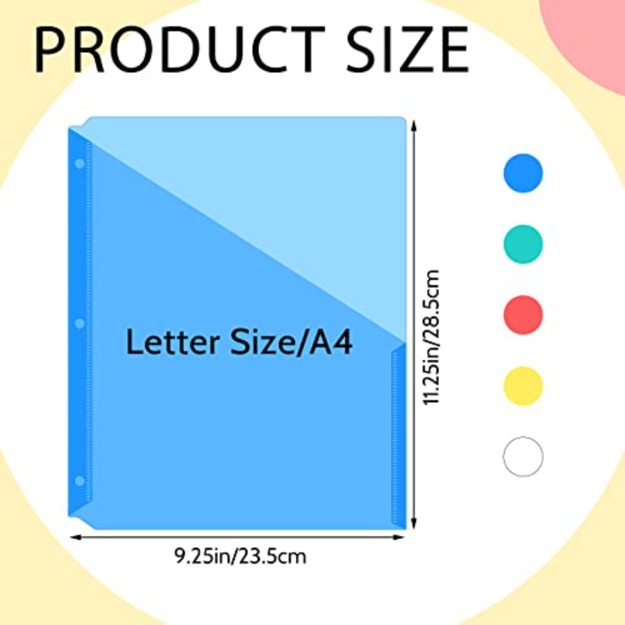 5 Pack Binder Pockets 3 Hole P - مراجعة Paper Punch 3 Hole وسعره