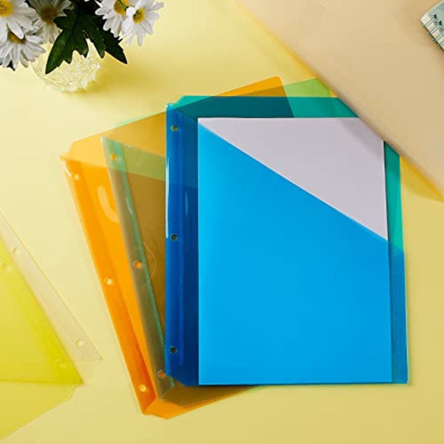 5 Pack Binder Pockets 3 Hole P - مراجعة Paper Punch 3 Hole وسعره
