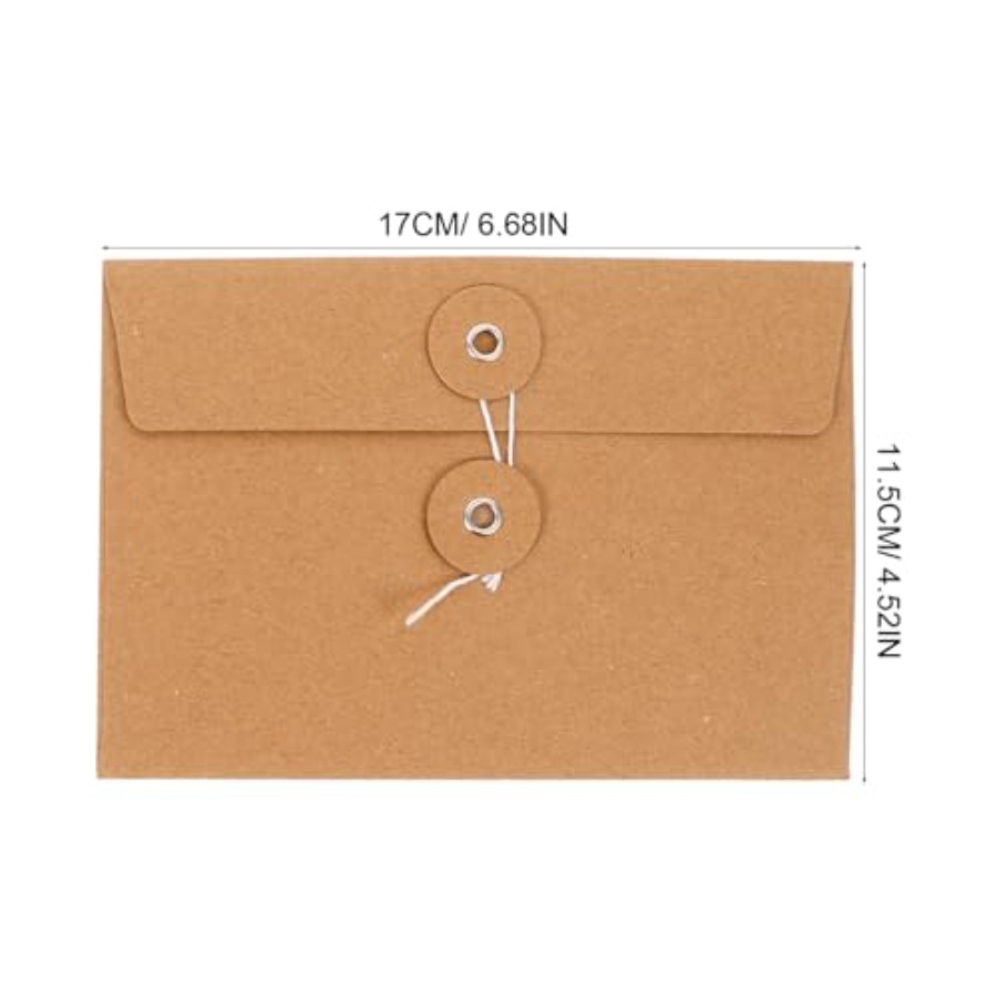 20Pcs Kraft Paper Wire Organiz - مراجعة Letter Envelope Kraft وسعره