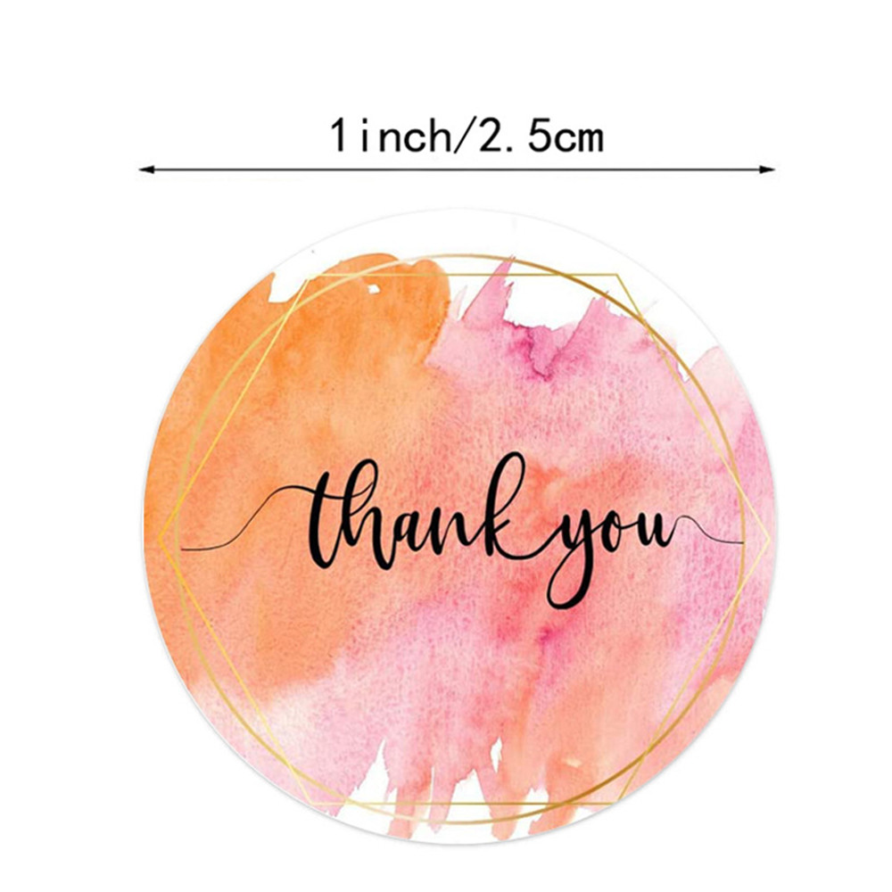 100-500 Pcs Thank You Stickers - مراجعة Stationery Supplies Business وسعره