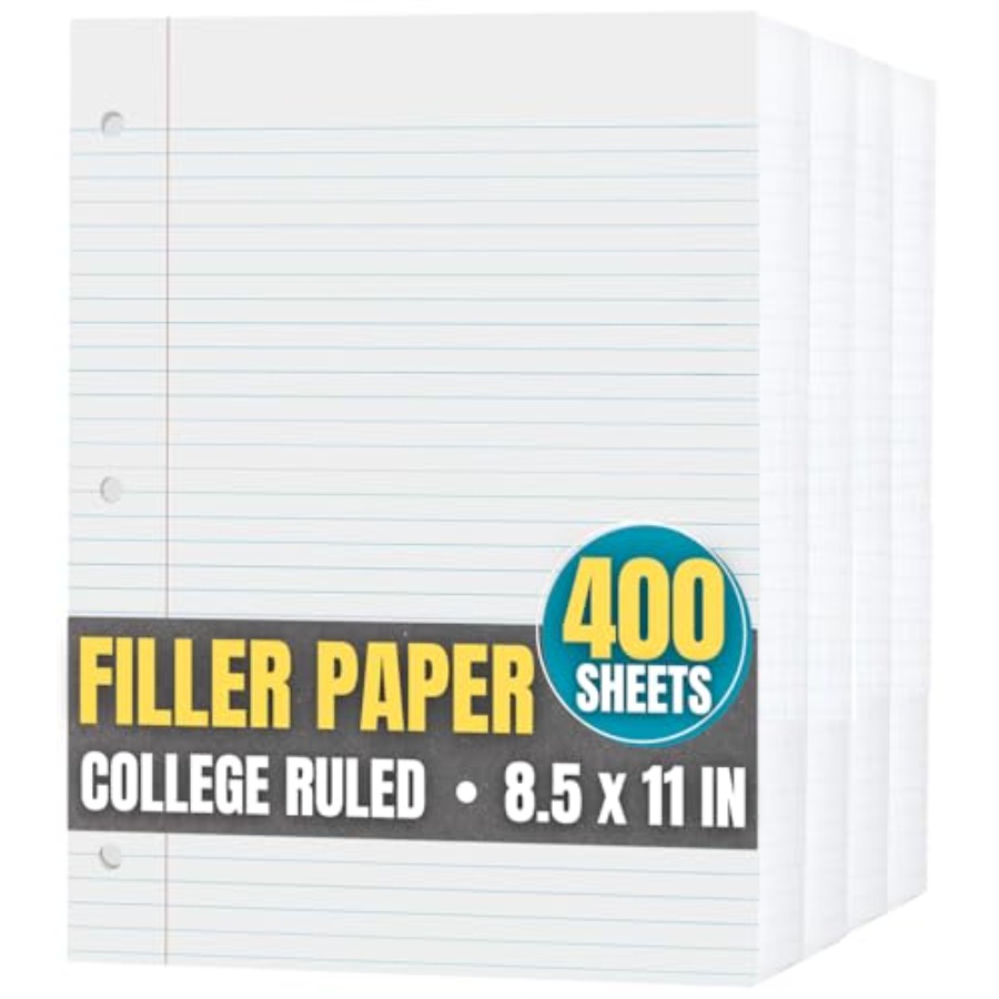 Loose Leaf Paper College Ruled - مراجعة Paper Punch 3 Hole وسعره