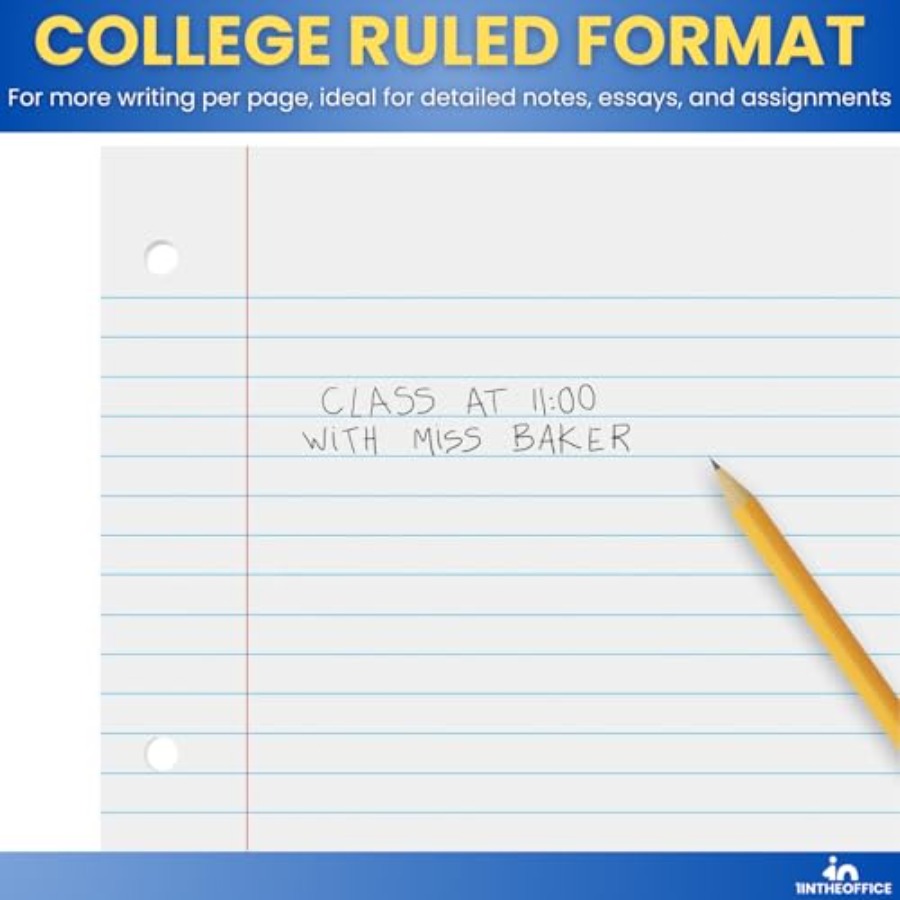 Loose Leaf Paper College Ruled - مراجعة Paper Punch 3 Hole وسعره