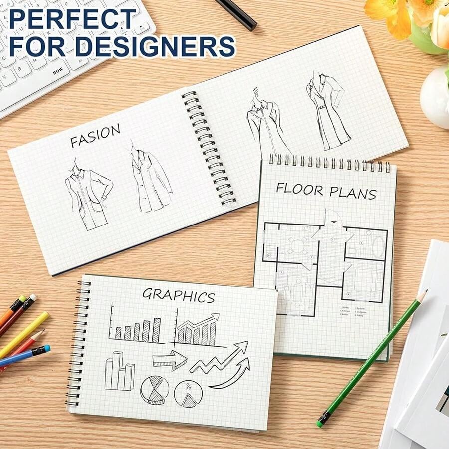 6 Pack Graph Paper Spiral Note - مراجعة Graph Paper Pad وسعره