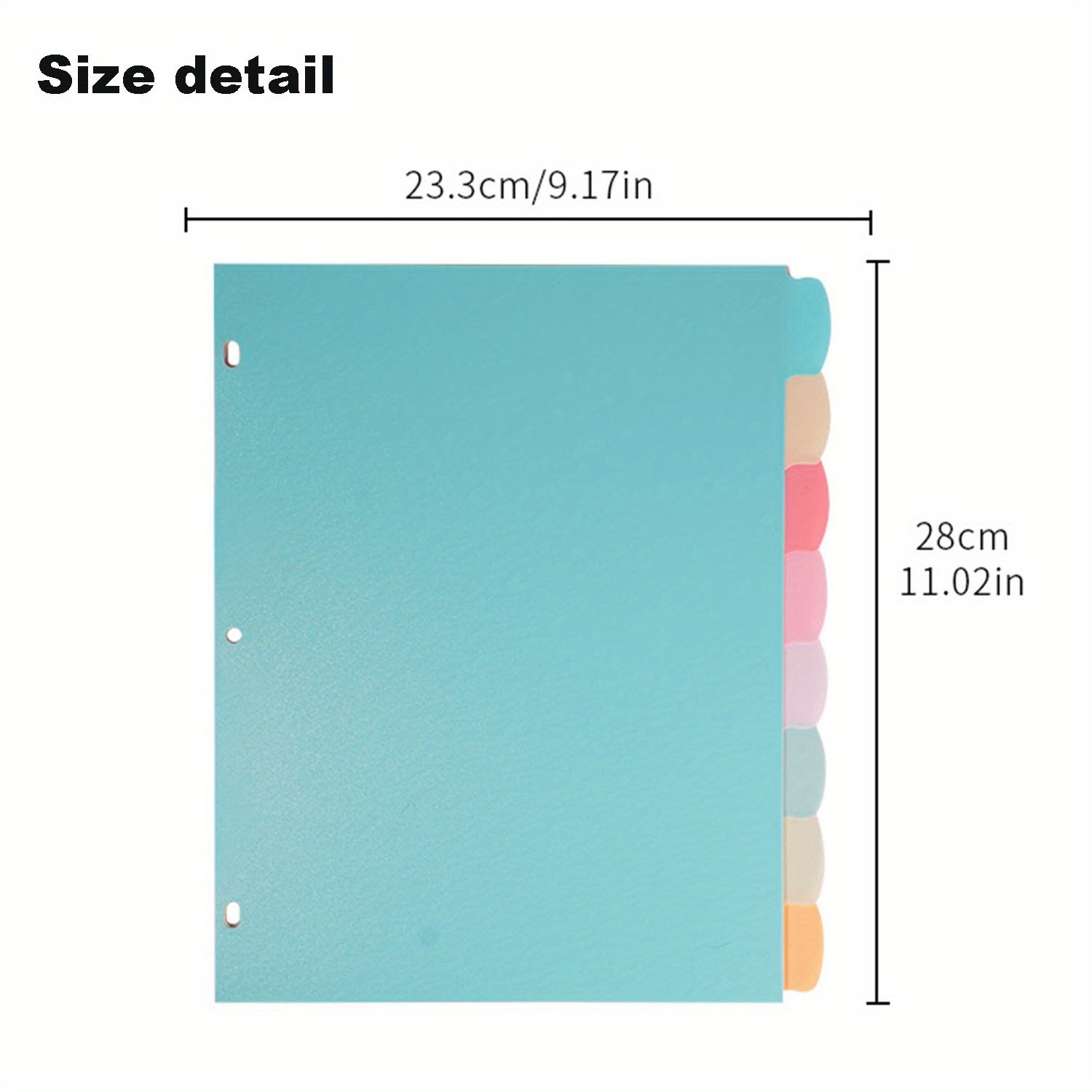 8 Tab Binder Dividers for 3 Ri - مراجعة Index Tab Divider وسعره
