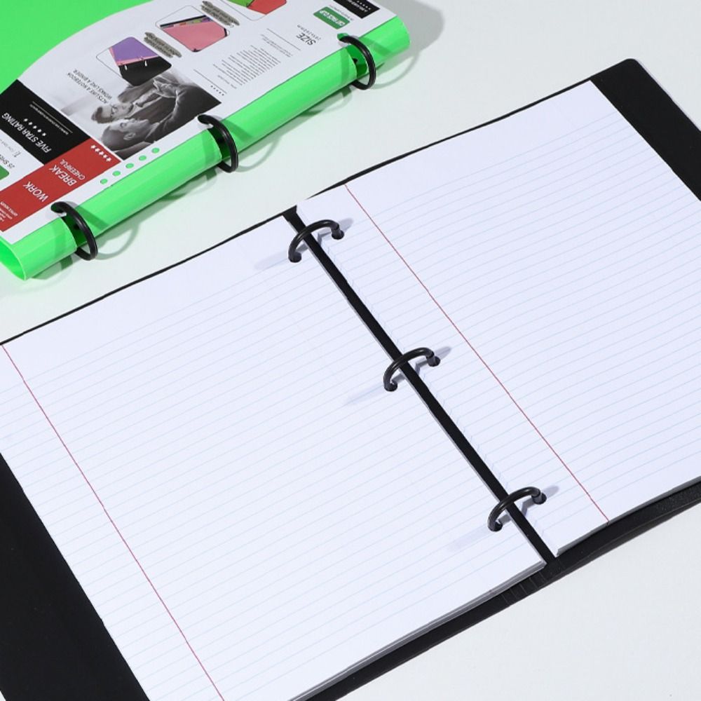 3 Ring Loose-leaf File Folder  - مراجعة Paper Punch 3 Hole وسعره