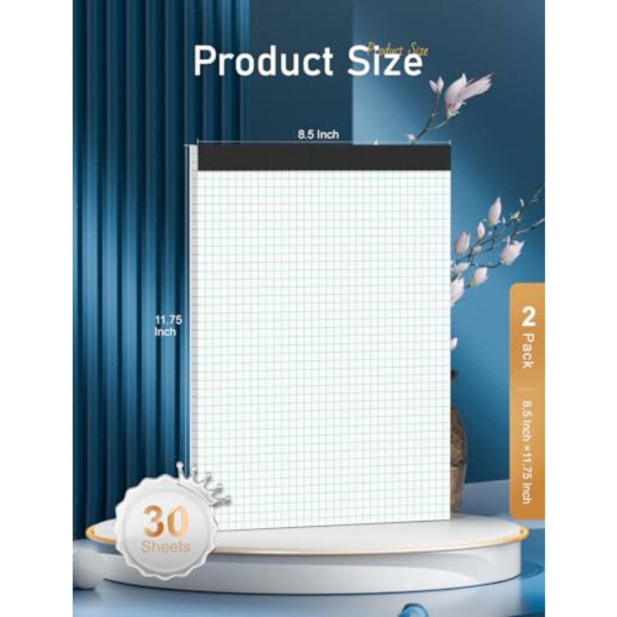 Graph Paper Pad 11, 2 Pack, 44 - مراجعة Graph Paper Pad وسعره