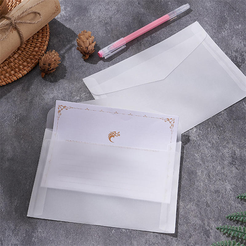 50pcs/lot Blank Translucent En - مراجعة Letter Envelope Kraft وسعره