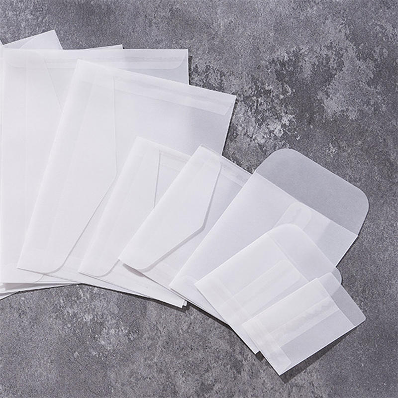 50pcs/lot Blank Translucent En - مراجعة Letter Envelope Kraft وسعره