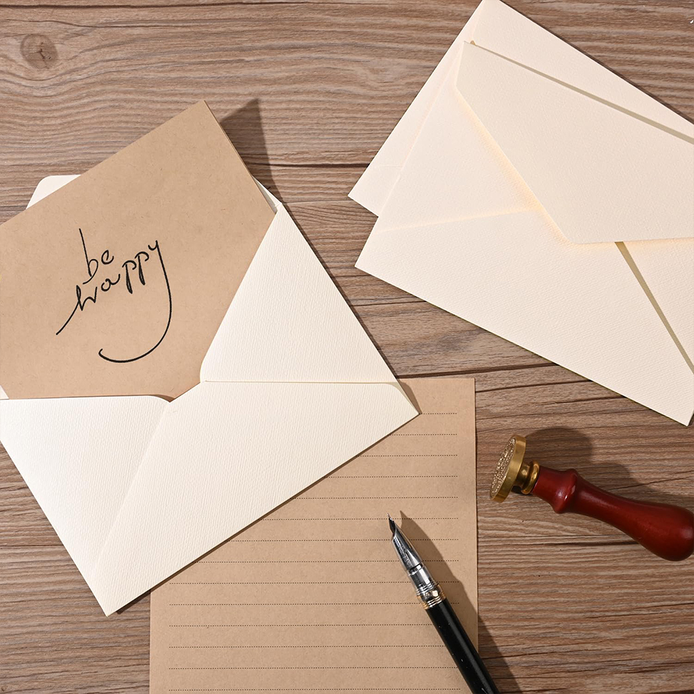 Stationery Set with Envelopes  - مراجعة Letter Envelope Kraft وسعره
