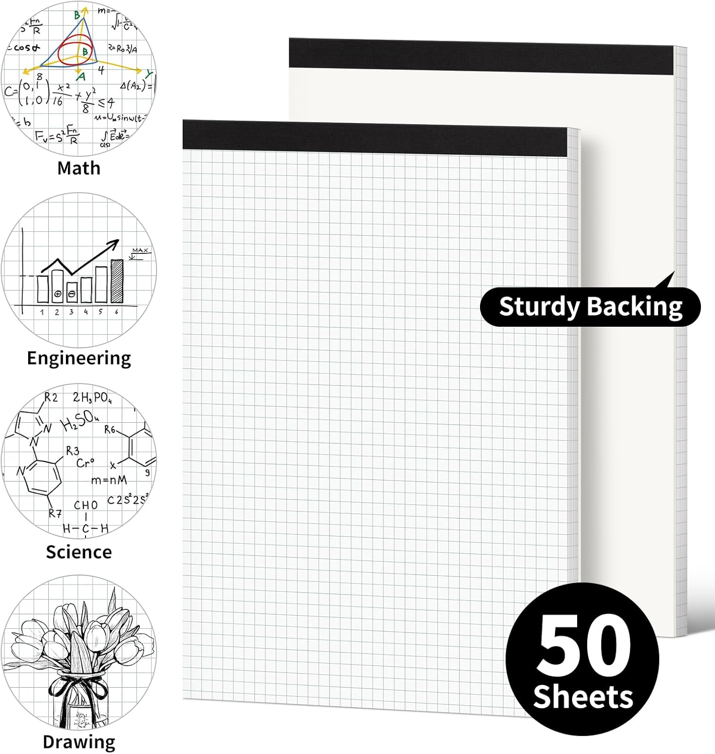 Graph Paper Notebook, 2 Pack,  - مراجعة Graph Paper Pad وسعره