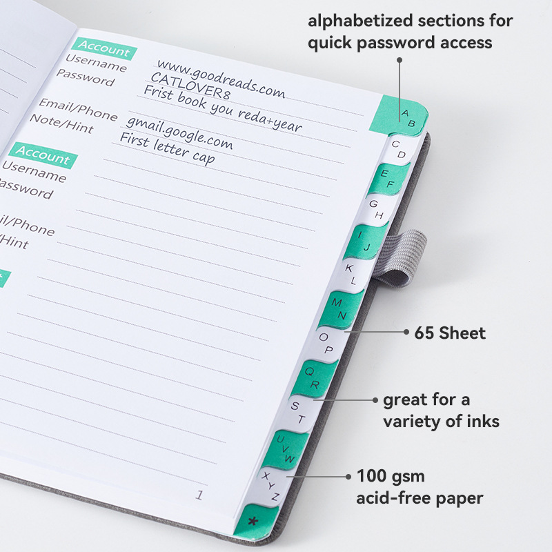 1pc Compact Password Keeper Bo - مراجعة Index Tab Divider وسعره