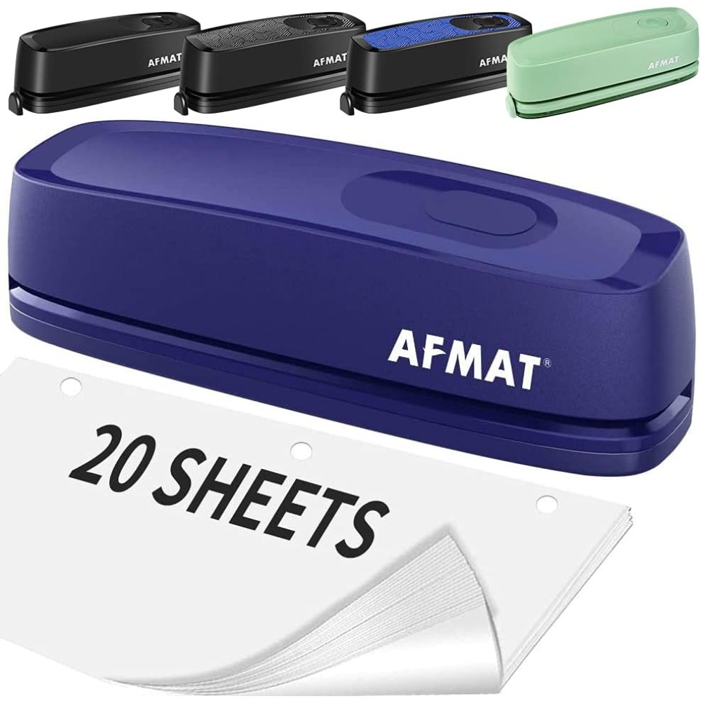 AFMAT 3 Hole Punch Heavy Duty, - مراجعة Paper Punch 3 Hole وسعره