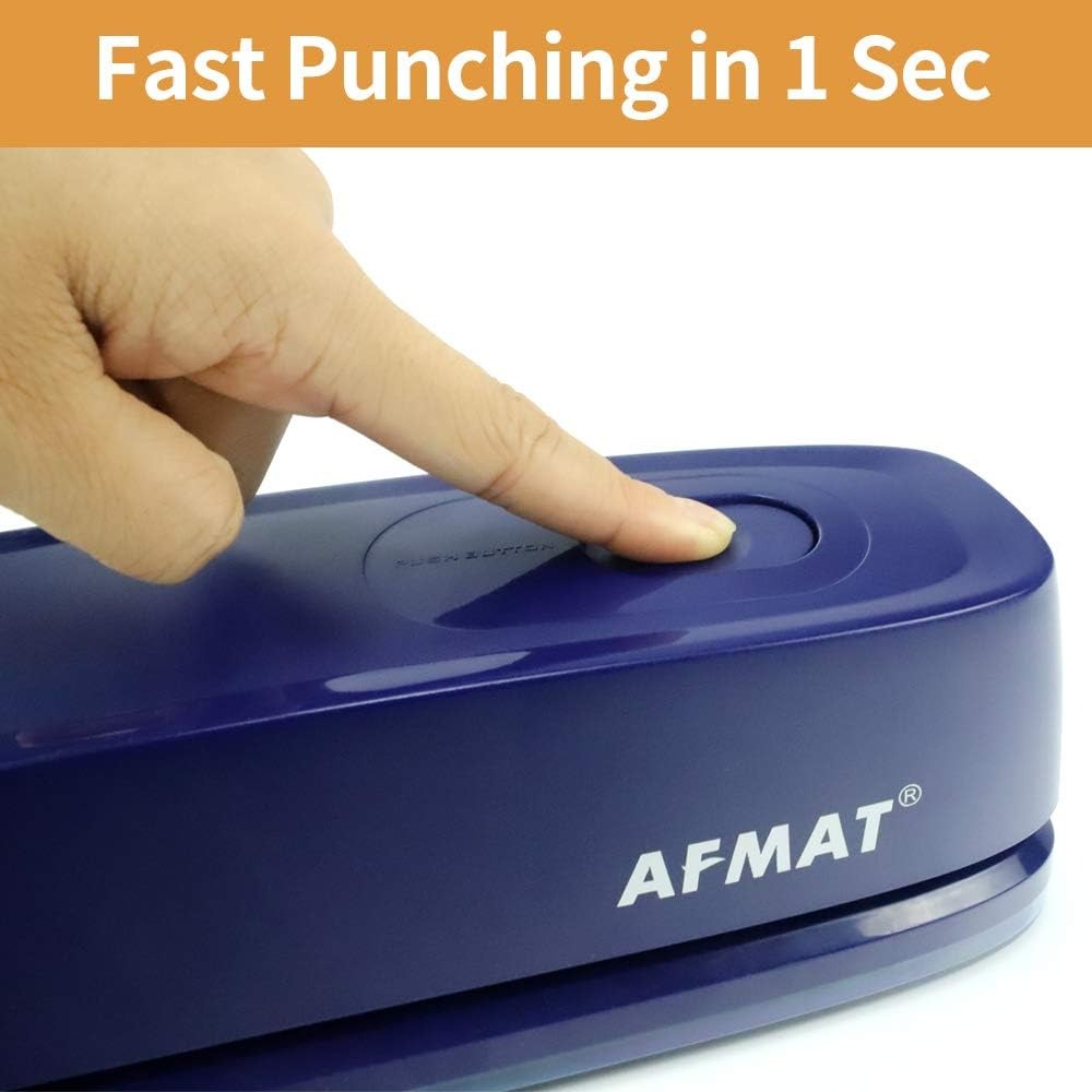 AFMAT 3 Hole Punch Heavy Duty, - مراجعة Paper Punch 3 Hole وسعره