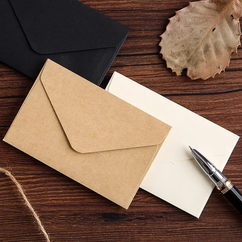 20/40/80PCS Classical White Bl - مراجعة Letter Envelope Kraft وسعره