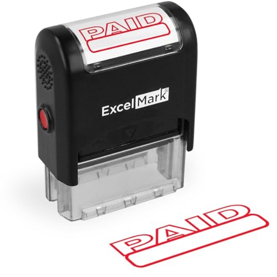 Self Inking Rubber Stamp - Red - مراجعة Self Inking Stamp وسعره