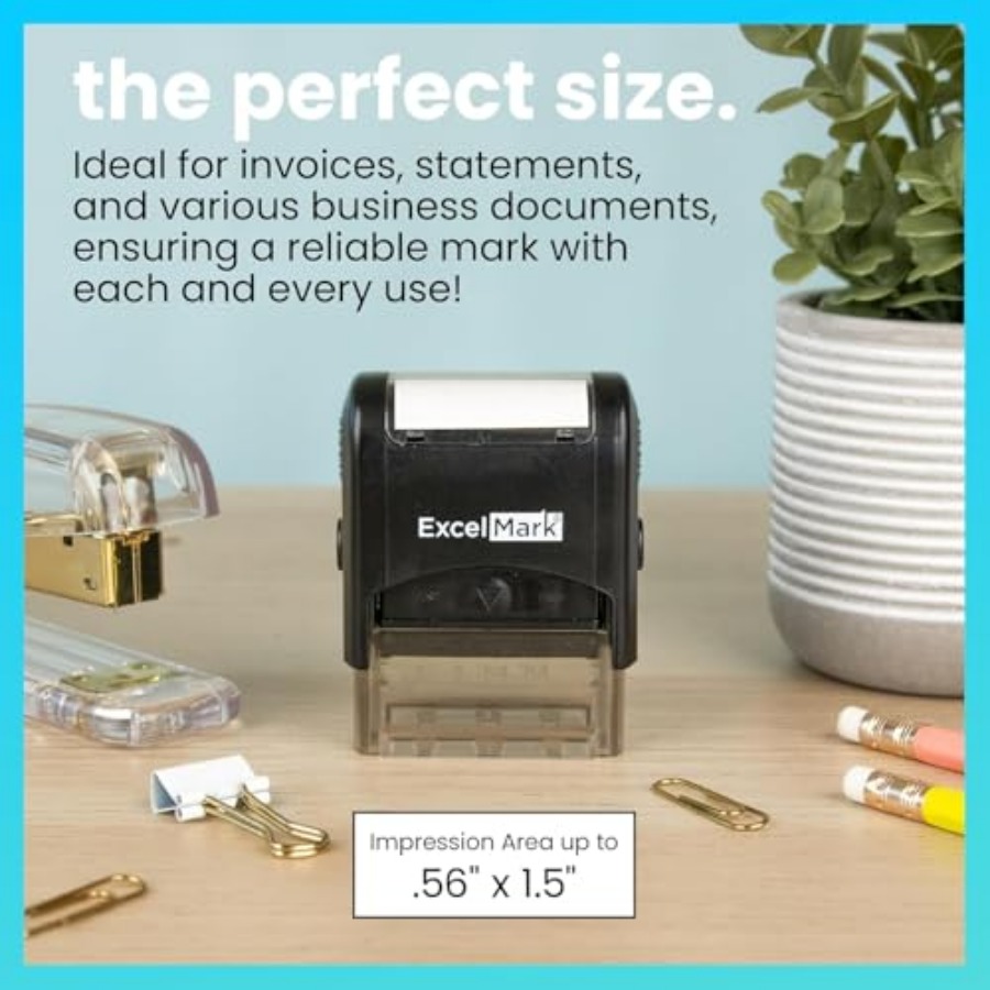 Self Inking Rubber Stamp - Red - مراجعة Self Inking Stamp وسعره