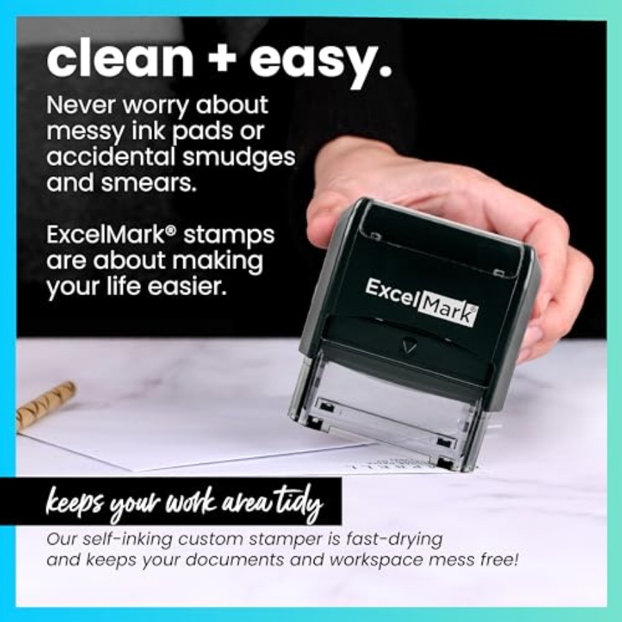 Self Inking Rubber Stamp - Red - مراجعة Self Inking Stamp وسعره