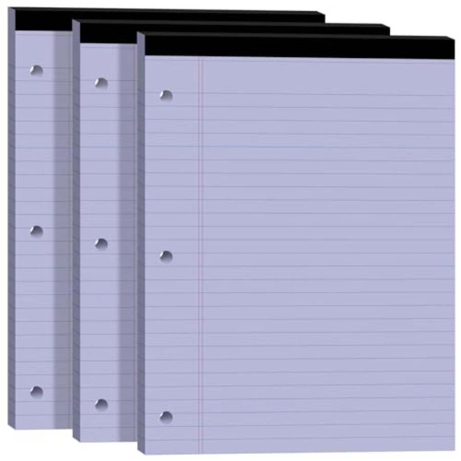 Legal Pads 8.5x11, Purple Lega - مراجعة Paper Punch 3 Hole وسعره