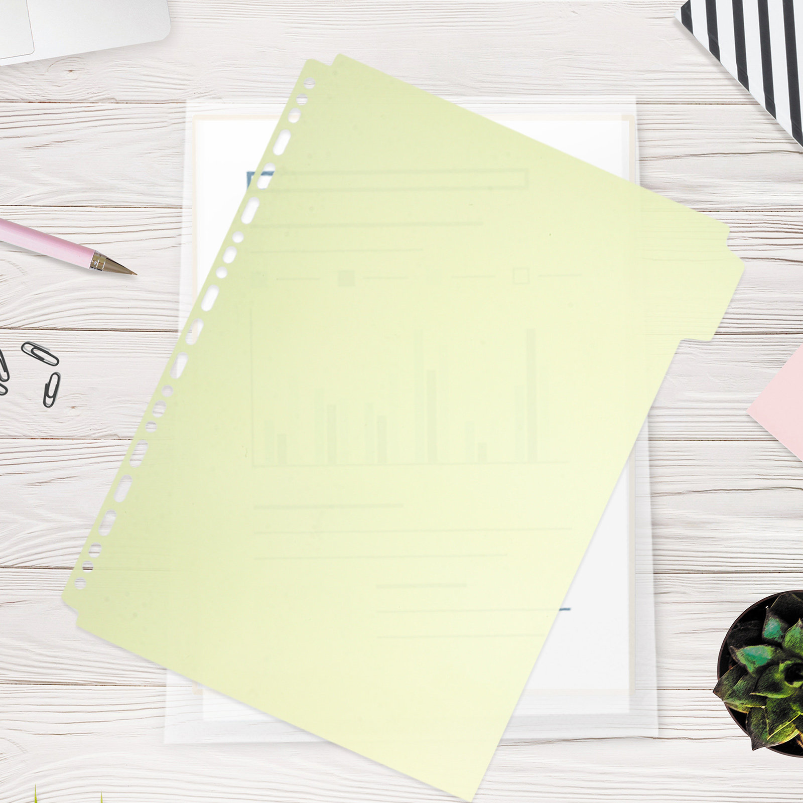 6Pcs File Binder Dividers A4 I - مراجعة Index Tab Divider وسعره
