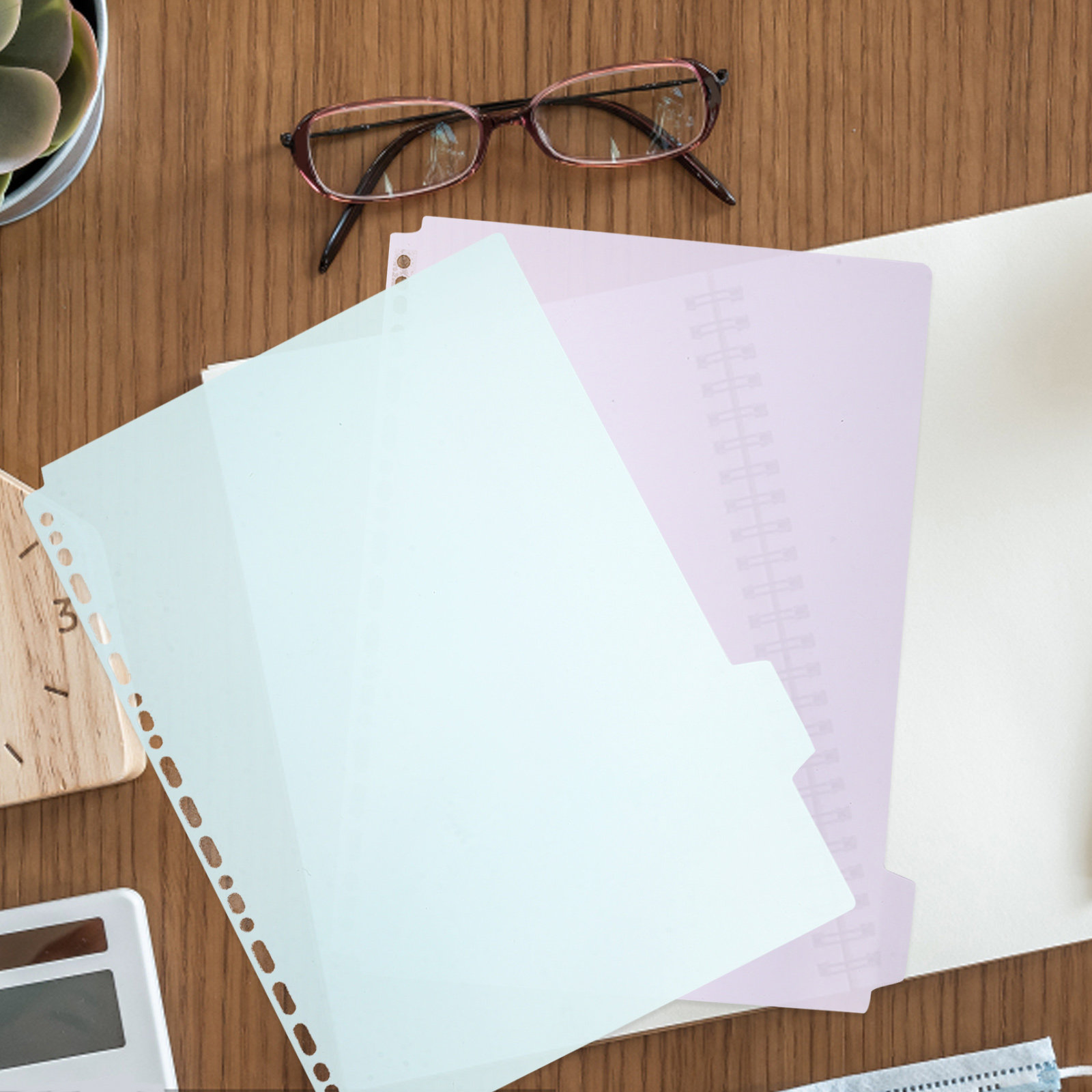 6Pcs File Binder Dividers A4 I - مراجعة Index Tab Divider وسعره