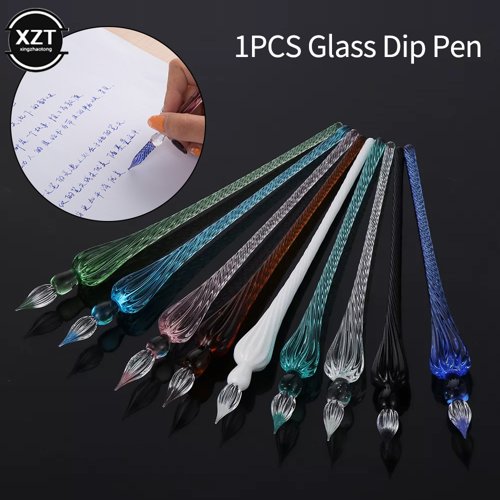 1Pcs new Vintage Glass Dip Dip - مراجعة Fountain Pen Ink وسعره